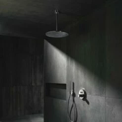 AXOR ShowerSolutions Chrome Overhead Shower 350 1Jet With Ceiling Connection -TAPS UK Sales axor showersolutions chrome overhead shower 350 1jet with ceiling connection p34206 181264 image