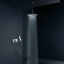 AXOR ShowerSolutions Chrome Overhead Shower 350 1Jet With Ceiling Connection -TAPS UK Sales axor showersolutions chrome overhead shower 350 1jet with ceiling connection p34206 181265 image