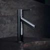 AXOR Starck Chrome Single Lever Basin Mixer Tap 100 With Pop-Up Waste -TAPS UK Sales axor starck chrome single lever basin mixer tap 100 with pop up waste p34068 180944 image