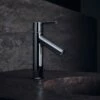 AXOR Starck Chrome Single Lever Basin Mixer Tap With Pop-Up Waste -TAPS UK Sales axor starck chrome single lever basin mixer tap with pop up waste p33795 180942 image