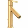 AXOR Starck Polished Gold Single Lever Basin Mixer Tap 100 With Pop-Up Waste -TAPS UK Sales axor starck polished gold single lever basin mixer tap 100 with pop up waste p37955 185624 image