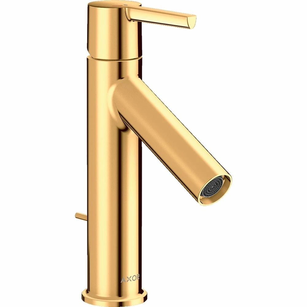 AXOR Starck Polished Gold Single Lever Basin Mixer Tap 100 With Pop-Up Waste 3 AXOR Starck Polished Gold Single Lever Basin Mixer Tap 100 With Pop-Up Waste