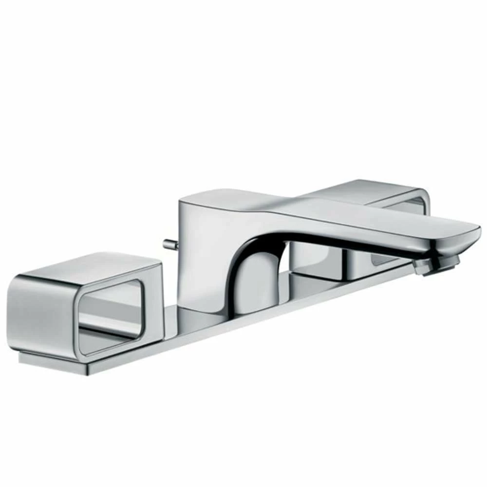 AXOR Urquiola Chrome 3-Hole Basin Mixer Tap 50 With Plate & Pop-Up Waste 4 AXOR Urquiola Chrome 3-Hole Basin Mixer Tap 50 With Plate & Pop-Up Waste - Image 2