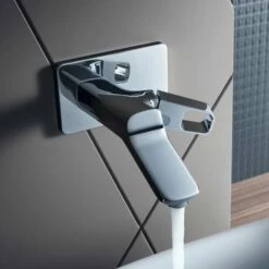 AXOR Urquiola Chrome Concealed Single Lever Basin Mixer Tap With 200mm Spout