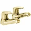 Deva Adore Gold Hot & Cold Bathroom Bath Taps ADORE102/501 -TAPS UK Sales deva adore gold hot cold bathroom bath taps adore102 501 p36412 216385 image