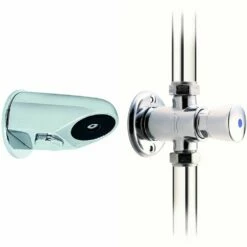 Deva Chrome Non-Concussive Shower Valve With Anti Vandal Shower Head - AVSH002