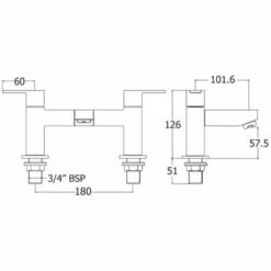 Deva Ethos Chrome Basin & Bath Filler Taps Pack Set 10 Deva Ethos Chrome Basin & Bath Filler Taps Pack Set -TAPS UK Sales deva ethos chrome basin bath filler taps pack set p45452 218269 image