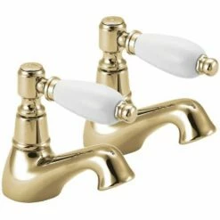 Deva Georgian Gold Traditional Bath Taps GE02-501