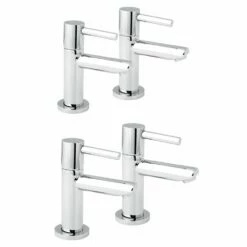 Deva Insignia Chrome Basin & Bath Taps Pack Set
