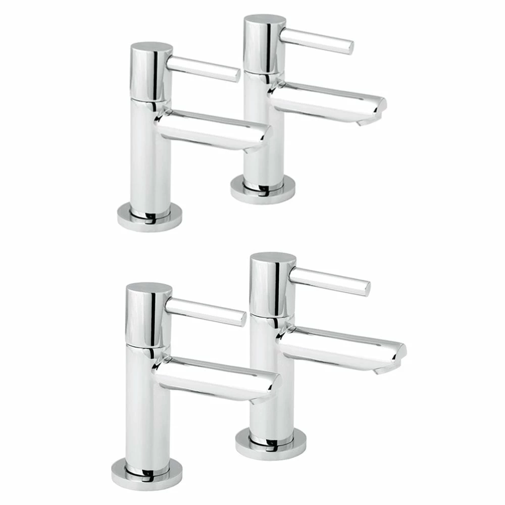 Deva Insignia Chrome Basin & Bath Taps Pack Set 3 Deva Insignia Chrome Basin & Bath Taps Pack Set