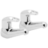 Deva Lace Chrome Bathroom Hot & Cold Basin Taps LACE101