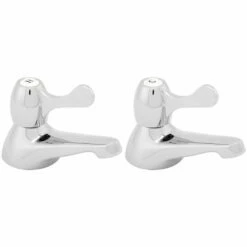 Deva Lever Action Chrome Contract Bath Taps CNTL02