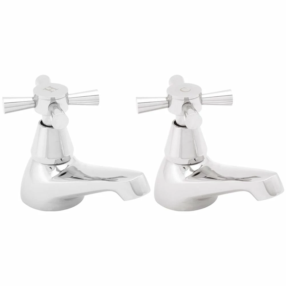 Deva Milan Chrome Basin & Bath Taps Pack Set 4 Deva Milan Chrome Basin & Bath Taps Pack Set - Image 2