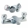 Deva Profile Chrome Bath Filler & Basin Mixer Taps Pack Set -TAPS UK Sales deva profile chrome bath filler basin mixer taps pack set p45449 220293 image