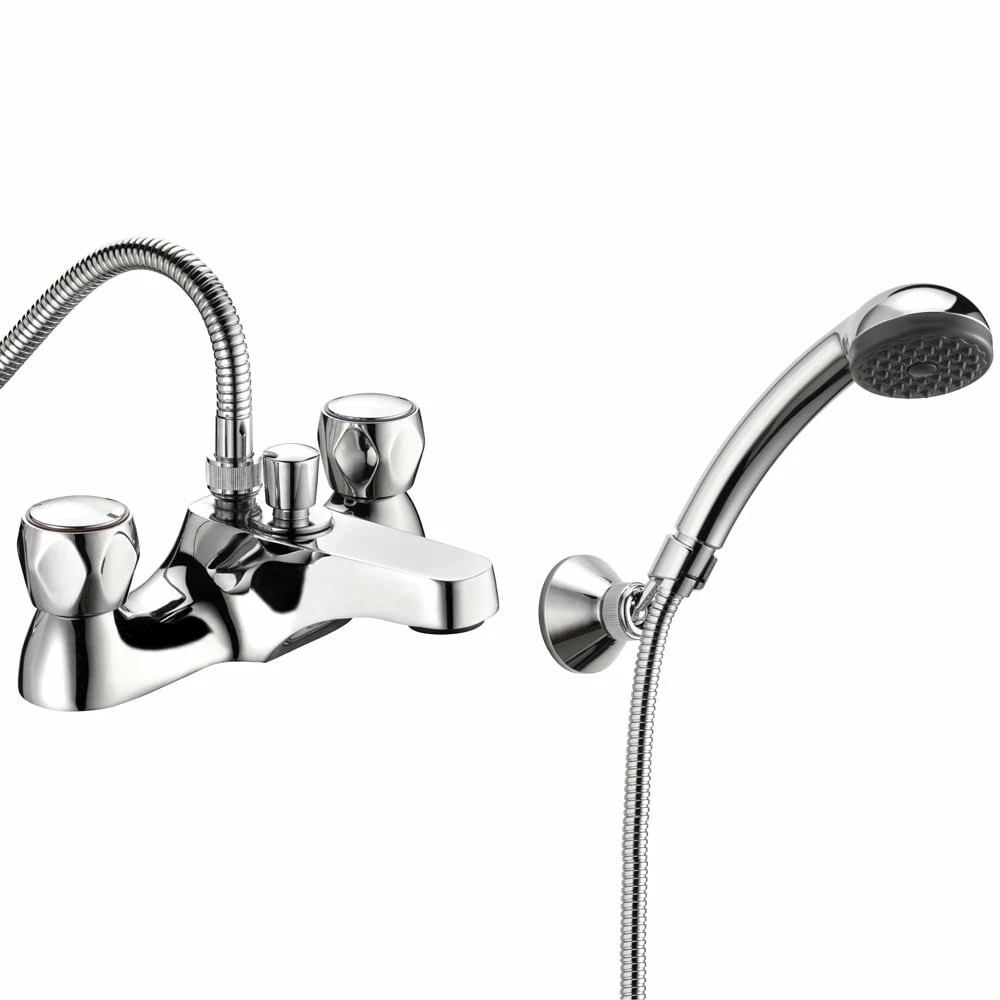 Deva Profile Chrome Deck Mounted Bath Shower Mixer Tap DCM106 3 Deva Profile Chrome Deck Mounted Bath Shower Mixer Tap DCM106