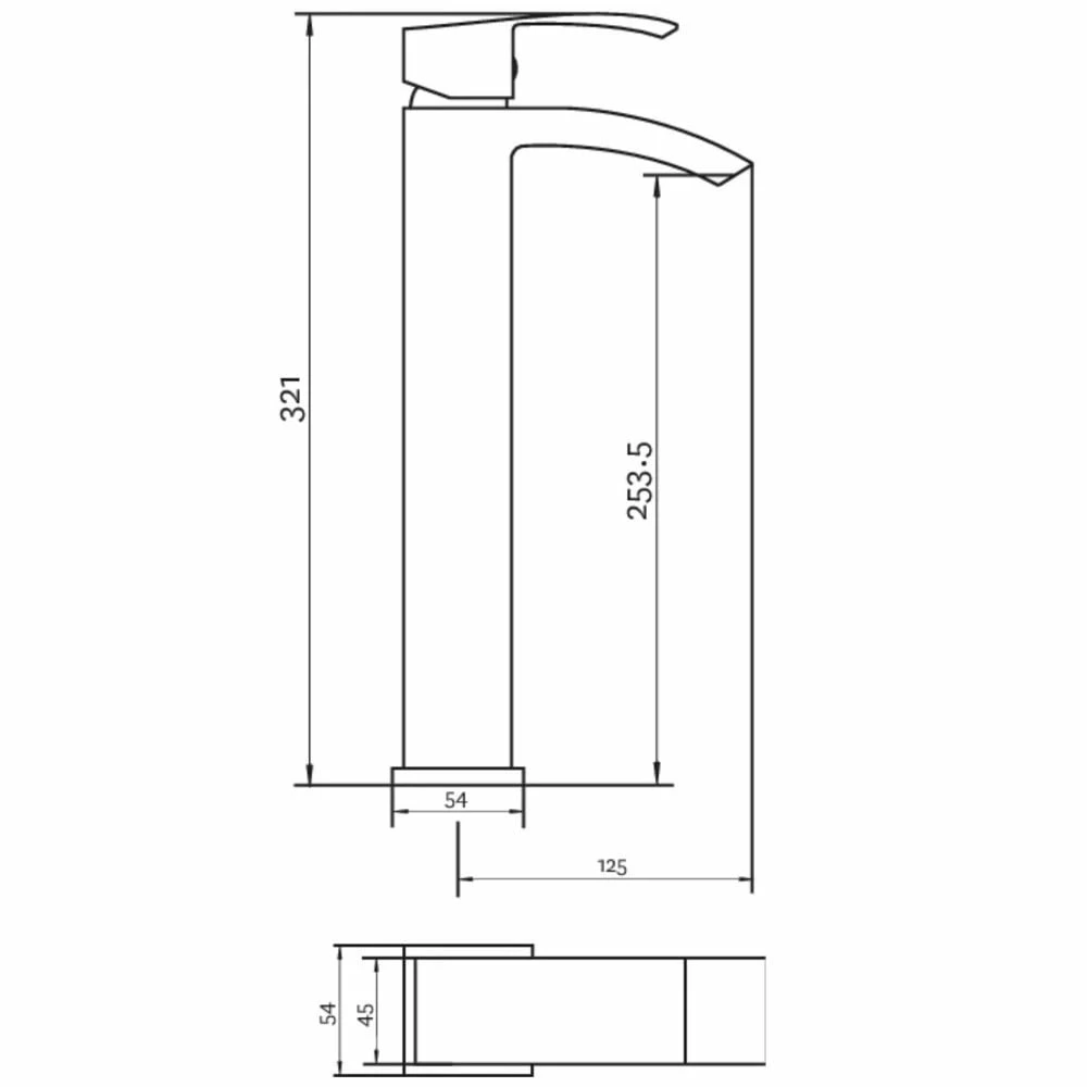 Deva Swoop MK2 Chrome Bath Filler & Basin Taps Pack Set 7 Deva Swoop MK2 Chrome Bath Filler & Basin Taps Pack Set - Image 5