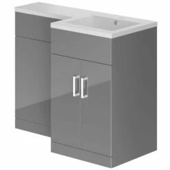 Elation Combination Dove Grey L Shape WC Unit 29254N/648