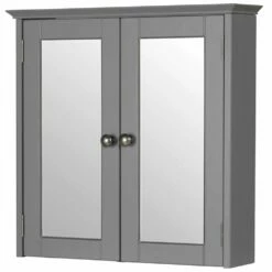 Elation Etienne Dove Grey Traditional Wall Hung Mirror Cabinet 29399/421