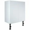 Elation Fitted Pearl Grey Modern Double Base Unit 600mm EF1005/456