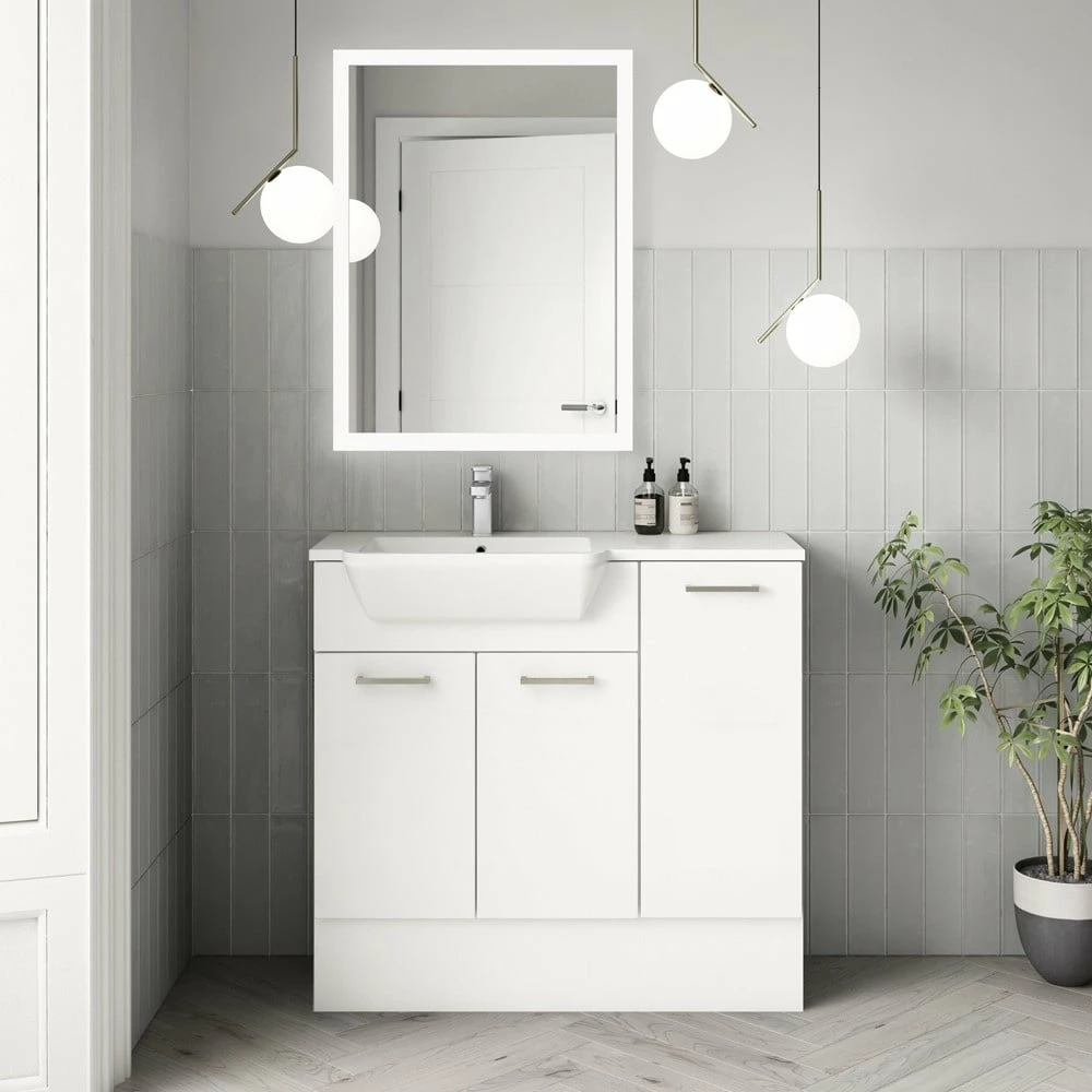 Elation Fitted White Modern Base Unit 300mm EF1001/000 4 Elation Fitted White Modern Base Unit 300mm EF1001/000 - Image 2