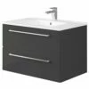 Elation Mito Charcoal Grey 750mm Wall Hung Vanity Unit 29515/533 -TAPS UK Sales elation mito charcoal grey 750mm wall hung vanity unit 29515 533 p74409 306154 image