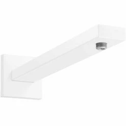 Hansgrohe 390mm Square Matt White Shower Arm