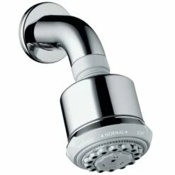 Hansgrohe Clubmaster Chrome Overhead Shower 3Jet EcoSmart 9 L/min & Shower Arm