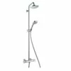 Hansgrohe Croma 160 Exposed Thermostatic Bar Shower Valve & Rigid Riser Kit -TAPS UK Sales hansgrohe croma 160 exposed thermostatic bar shower valve rigid riser kit p19081 132770 image