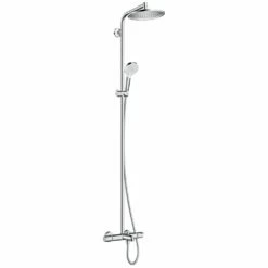 Hansgrohe Croma E Chrome 280 1Jet Showerpipe EcoSmart 9 L/min With Thermostatic