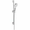 Hansgrohe Crometta 100 White/Chrome Shower Set 1Jet EcoSmart 9 L/min & Rail 65cm 2 Hansgrohe Crometta 100 White/Chrome Shower Set 1Jet EcoSmart 9 L/min & Rail 65cm -TAPS UK Sales hansgrohe crometta 100 white chrome shower set 1jet ecosmart 9 l min rail 65cm p46193 220125 image