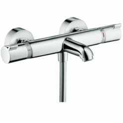 Hansgrohe Ecostat Chrome Exposed Thermostatic Bath Mixer Tap