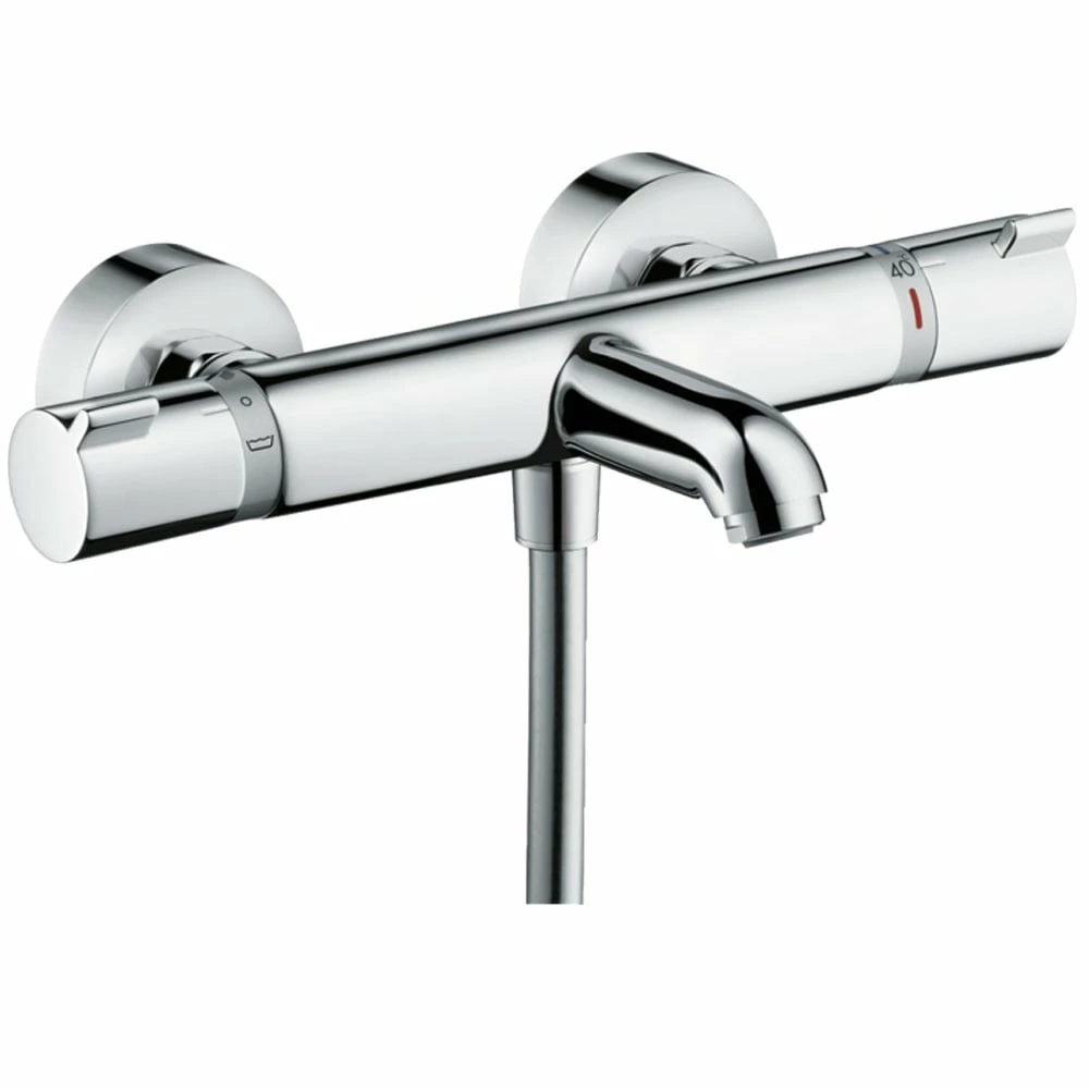 Hansgrohe Ecostat Chrome Exposed Thermostatic Bath Mixer Tap 3 Hansgrohe Ecostat Chrome Exposed Thermostatic Bath Mixer Tap