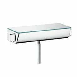 Hansgrohe Ecostat Select 900m Chrome-White Thermostatic Combi Set & Hand Shower -TAPS UK Sales hansgrohe ecostat select 900m chrome white thermostatic combi set hand shower p28153 139623 image