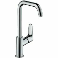 Hansgrohe Focus Chrome Single Lever Basin Mixer Tap 240 Without Waste