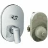 Hansgrohe Logis Chrome Concealed Single Lever Manual Bath Mixer Set