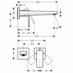 Hansgrohe Metropol Brushed Bronze Lever Handle Basin Mixer Tap With 225mm Spout -TAPS UK Sales hansgrohe metropol brushed bronze lever handle basin mixer tap with 225mm spout p42845 210150 image