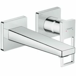Hansgrohe Metropol Chrome Concealed Single Lever Basin Mixer With Spout 16.5cm