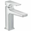 Hansgrohe Metropol Chrome Single Lever Basin Mixer Tap 110 With Push-Open Waste -TAPS UK Sales hansgrohe metropol chrome single lever basin mixer tap 110 with push open waste p31057 151184 image