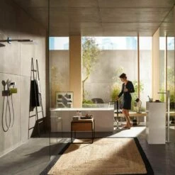 Hansgrohe Metropol Chrome Single Lever Floor Standing Basin Mixer Tap -TAPS UK Sales hansgrohe metropol chrome single lever floor standing basin mixer tap p31083 179351 image