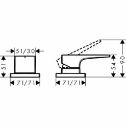 Hansgrohe Metropol Lever Handle Chrome 2-Hole Rim-Mounted Bath Mixer Tap -TAPS UK Sales hansgrohe metropol lever handle chrome 2 hole rim mounted bath mixer tap p31110 151258 image