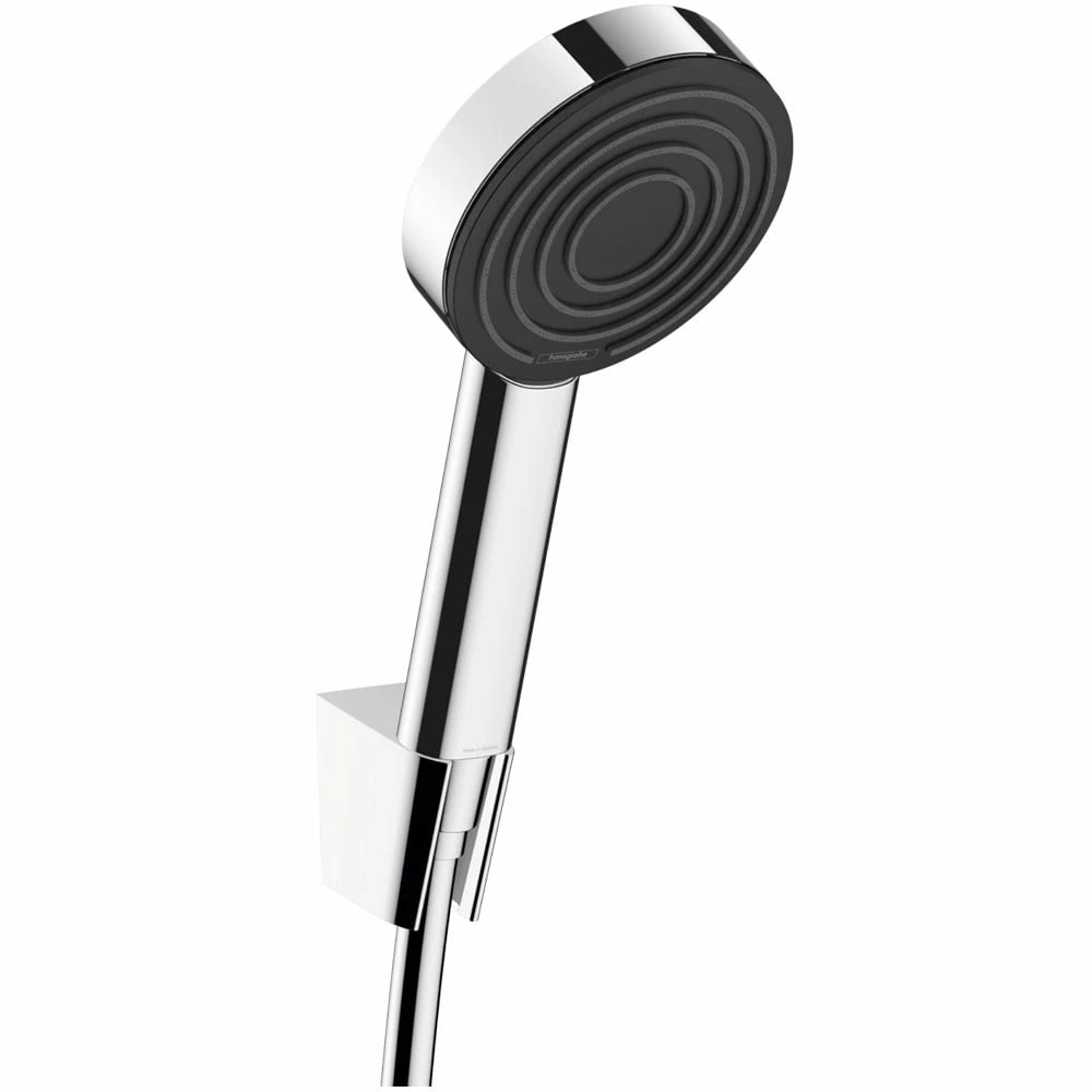 Hansgrohe Pulsify Chrome 105 1Jet Shower Holder Set With Shower Hose 125cm 3 Hansgrohe Pulsify Chrome 105 1Jet Shower Holder Set With Shower Hose 125cm