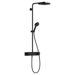 Hansgrohe Pulsify S 260 1Jet Matt Black Shower Pipe Set With ShowerTablet Select 400