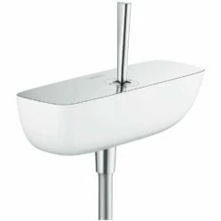 Hansgrohe Puravida White & Chrome Exposed Single Lever Manual Shower Mixer Tap