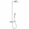 Hansgrohe Raindance Select E White/Chrome Shower 300 2jet EcoSmart 9 L/min Thermostatic -TAPS UK Sales hansgrohe raindance select e white chrome shower 300 2jet ecosmart 9 l min thermostatic p46225 220199 image