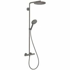 Hansgrohe Raindance Select S Brushed Black 240 1jet Thermostatic Shower Mixer