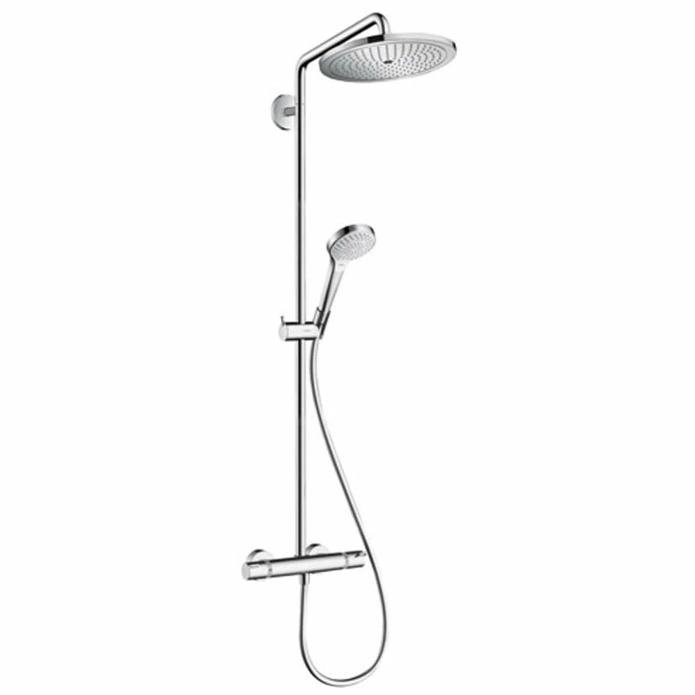 Hansgrohe Round Croma Select 280 Showerpipe 3 Hansgrohe Round Croma Select 280 Showerpipe