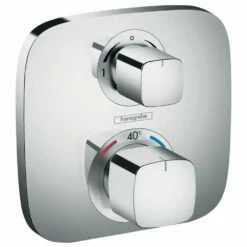 Hansgrohe Soft Cube Thermostatic Valve With Croma Select (180) Overhead And Baton Hand Shower -TAPS UK Sales hansgrohe soft cube thermostatic valve with croma select 180 overhead and baton hand shower p32415 158654 image