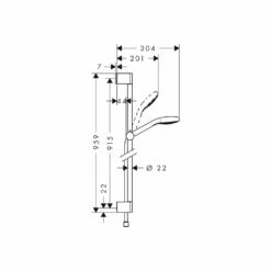 Hansgrohe Soft Cube Valve With Croma Select Rail Kit Thermostatic -TAPS UK Sales hansgrohe soft cube valve with croma select rail kit thermostatic p32422 158753 image