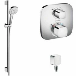 Hansgrohe Soft Cube Valve With Croma Select Rail Kit Thermostatic