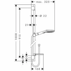 Hansgrohe Soft Cube Valve With Raindance Select Rail Kit And Exafill Thermostatic -TAPS UK Sales hansgrohe soft cube valve with raindance select rail kit and exafill thermostatic p32438 158900 image